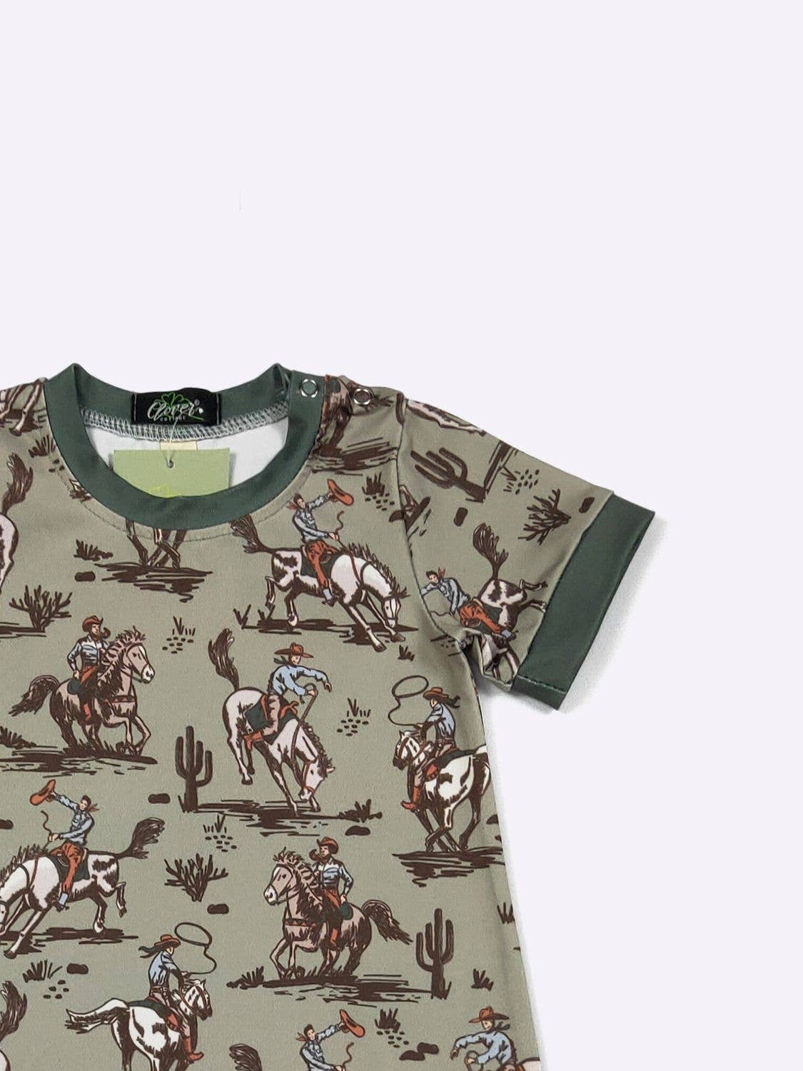 Army Lasso Boy Romper