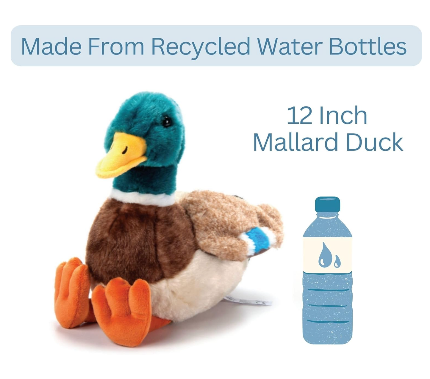 The Petting Zoo - 12" (25cm) Wild Onez Mallard Duck Farm/Barnyard Animal