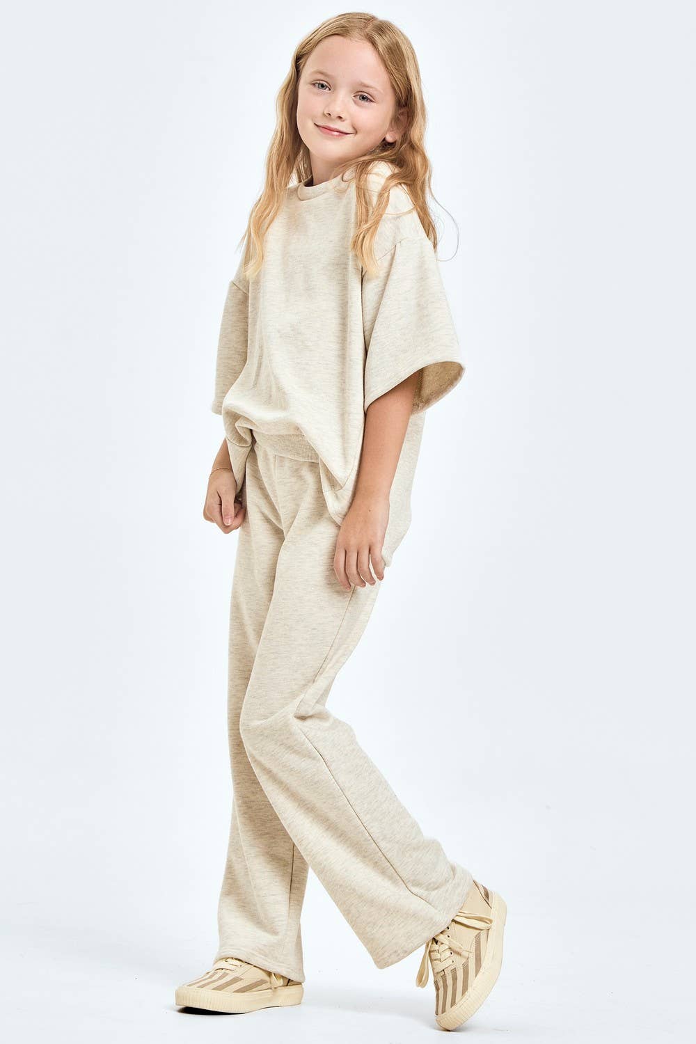 Cotton French Terry Top and Pants Set