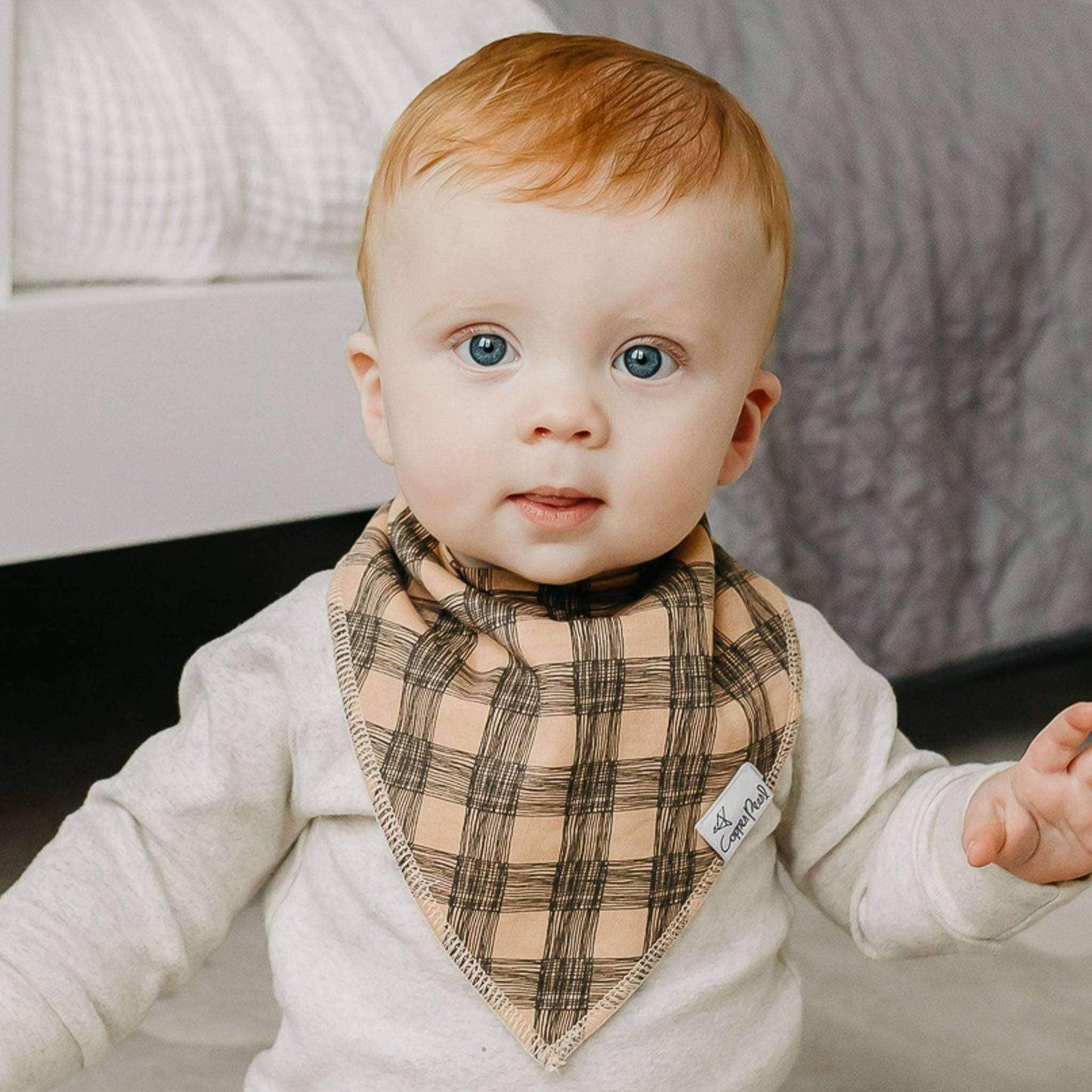 Copper Pearl - 4 Pack Baby Bandana Bibs - Jo