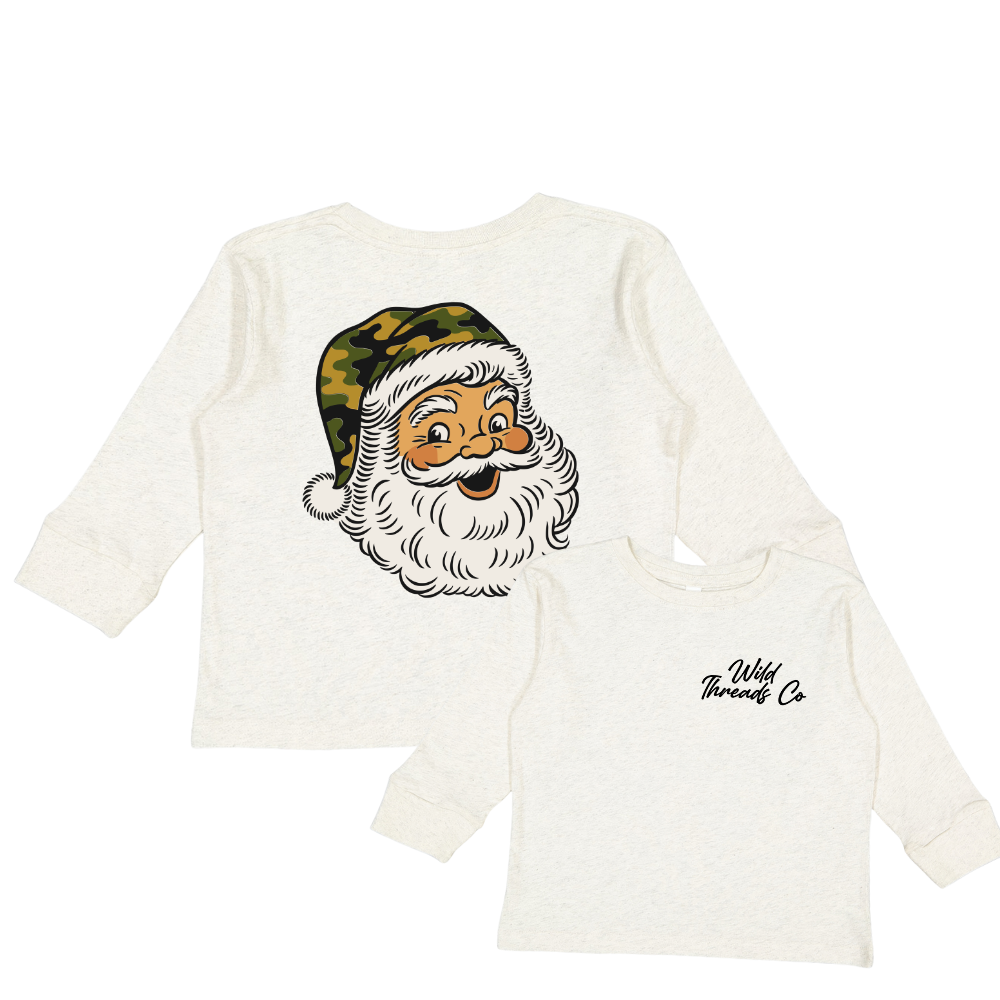 Wild Threads Co - Vintage Santa Long Sleeve Tee