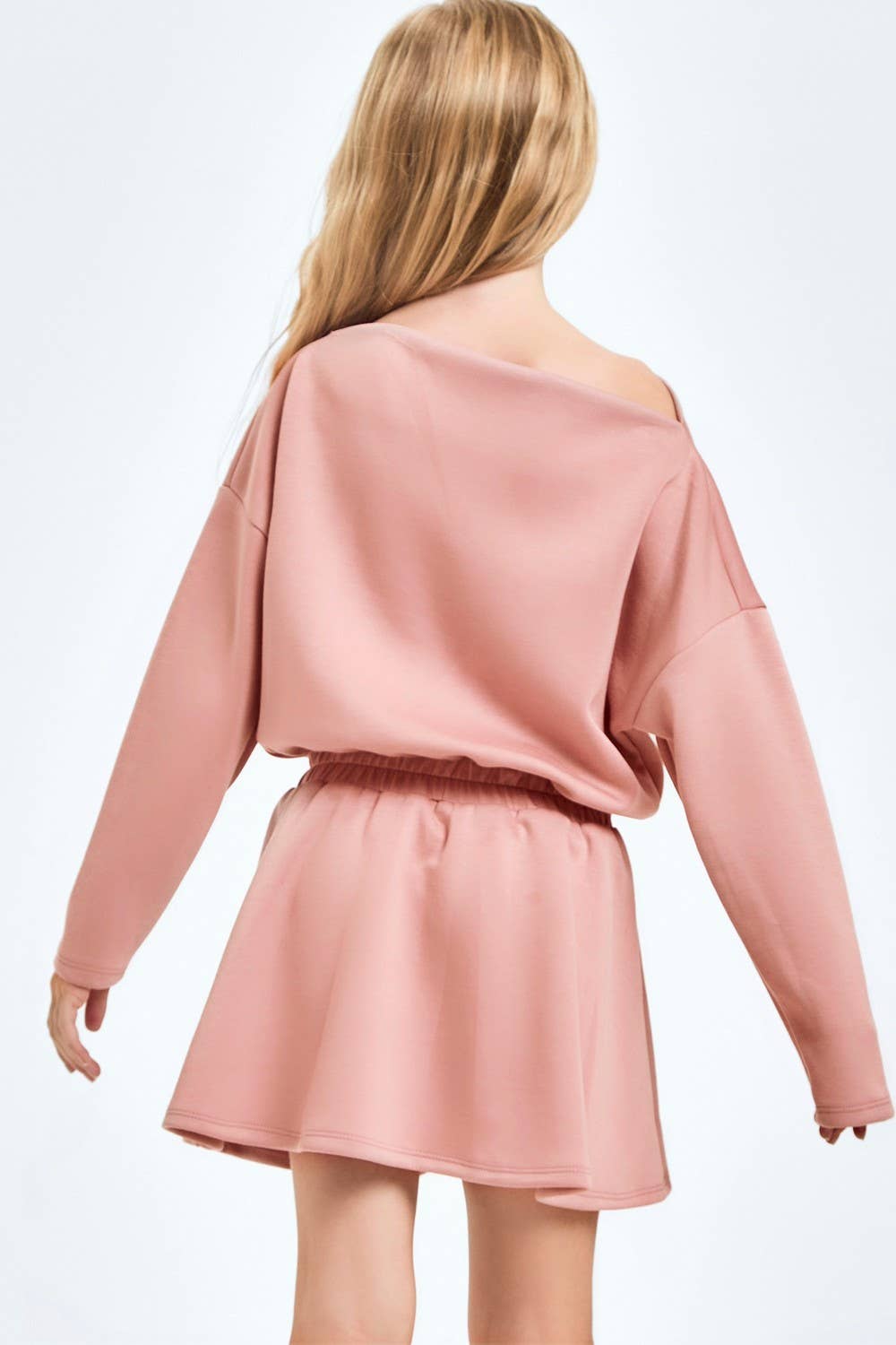 Modal Knit Boat Neck Dress