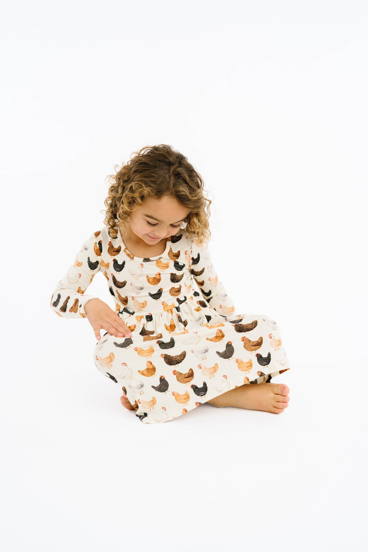 Little One Shop - Backyard Chickens Bamboo Dress