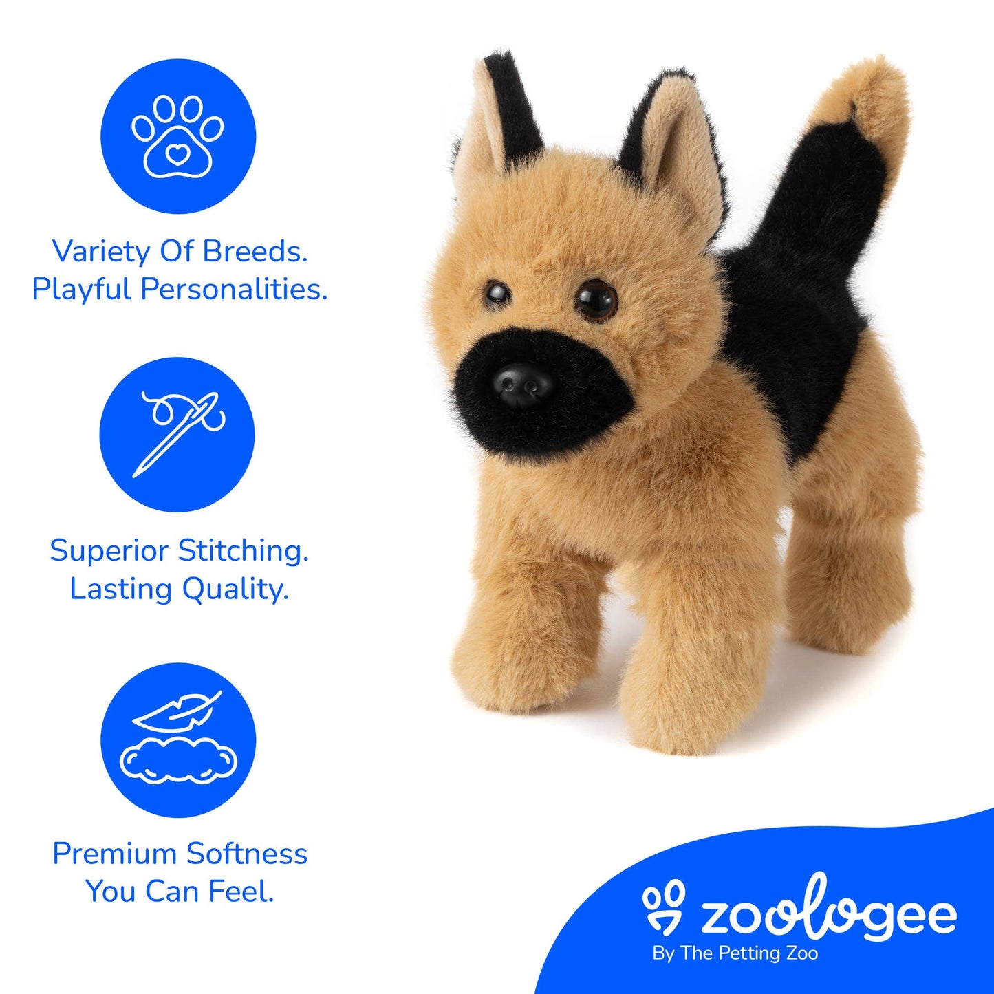 The Petting Zoo - New German Shepherd Dog Small 8" (20cm)