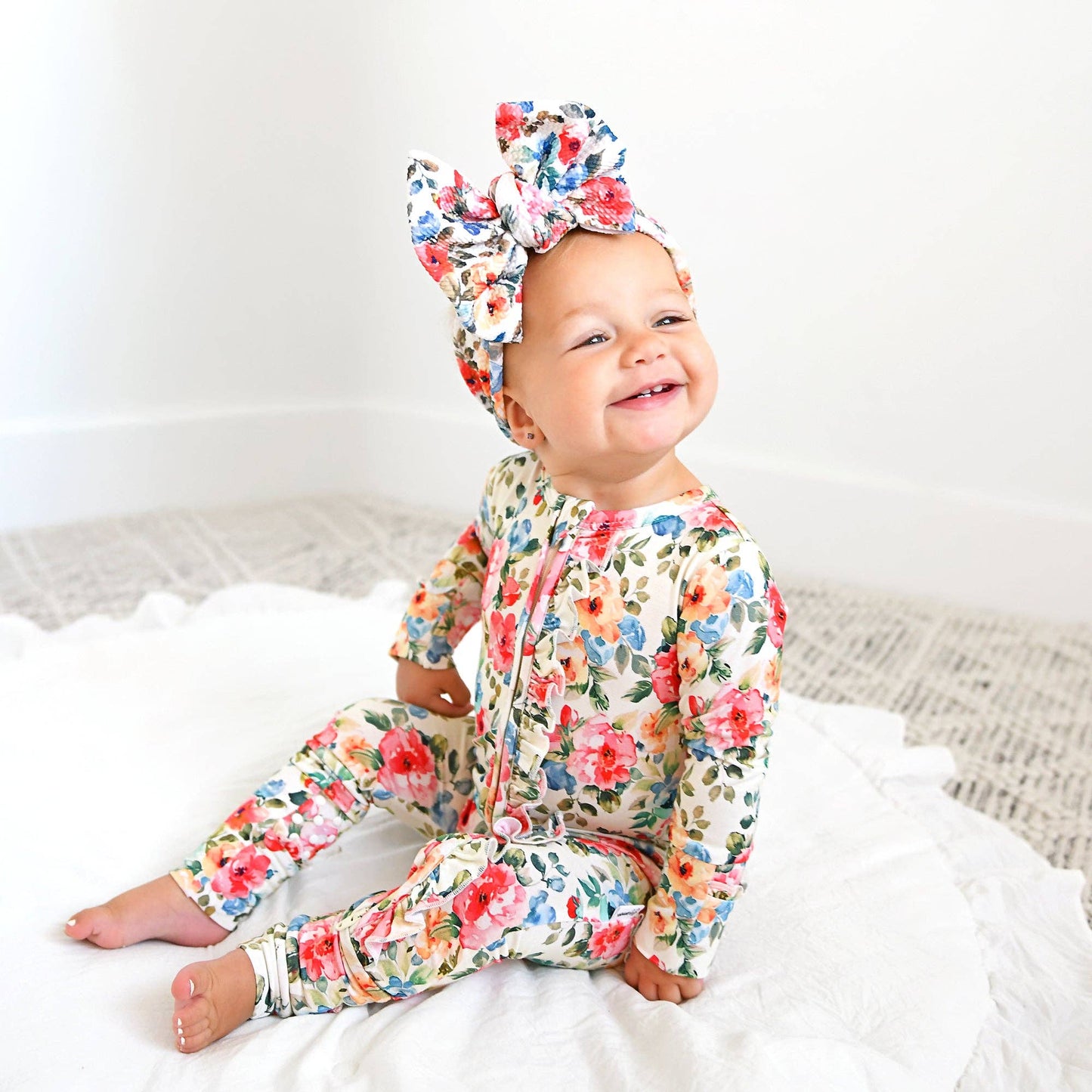Nayeli HEADWRAP Baby Toddler Floral Hair Accessories