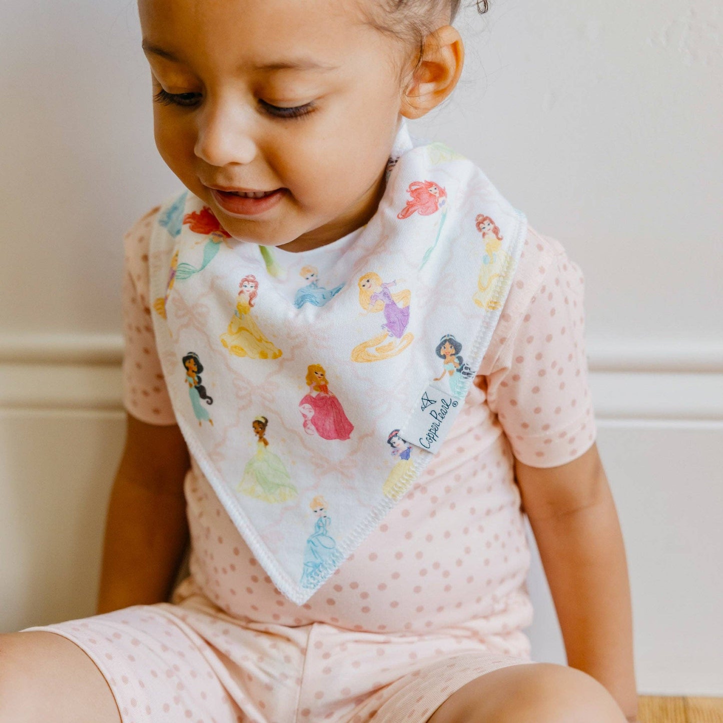 Copper Pearl - 4 Pack Baby Bandana Bibs - Disney Princess