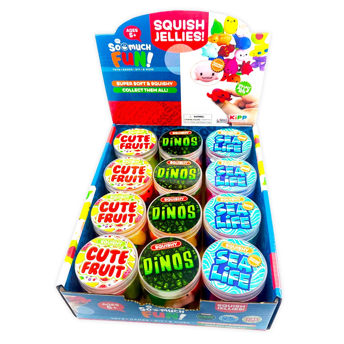 Novelty Brands - So Much Fun! Squish Jellies Toy Assortment - 12/Display