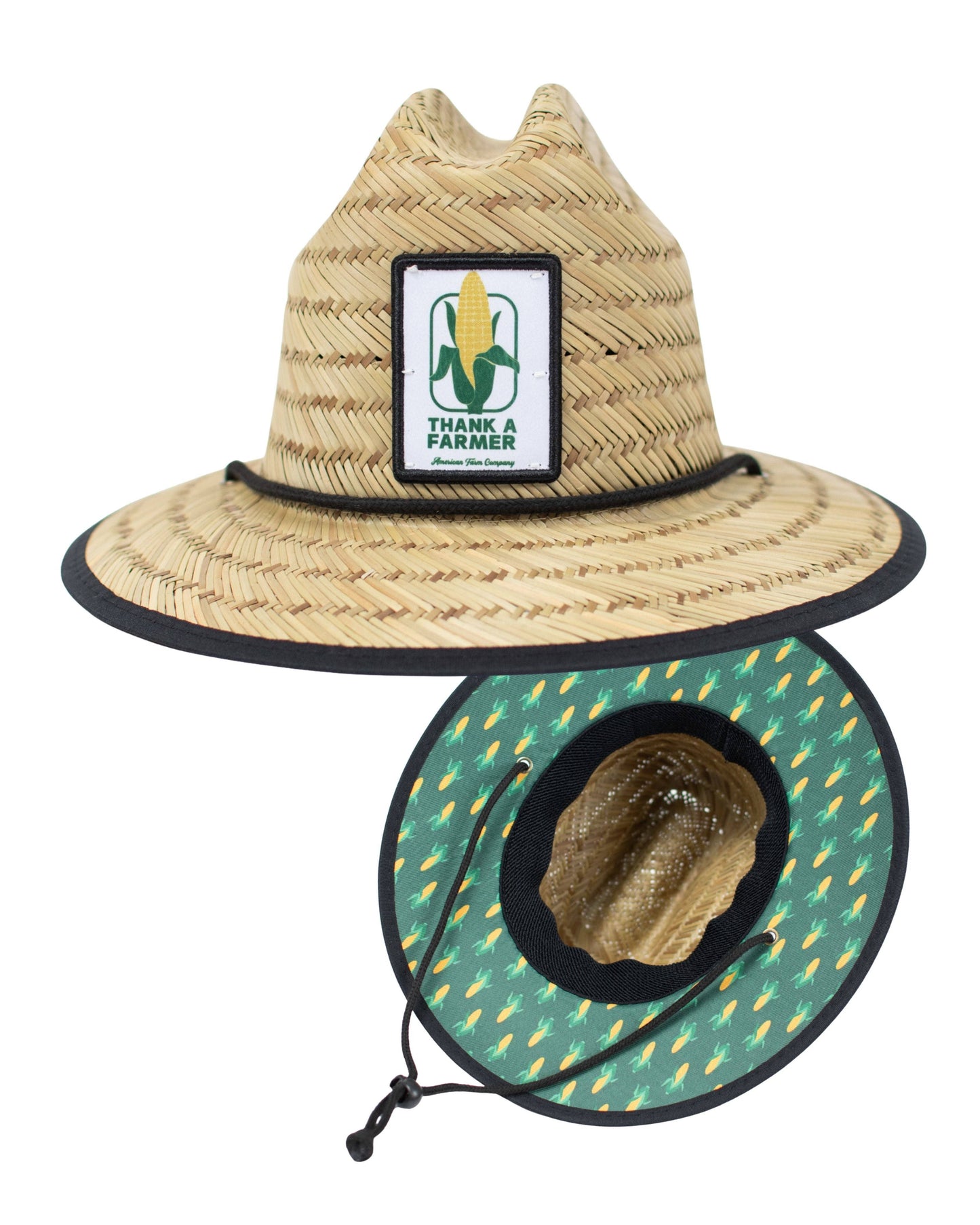 American Farm Company - Retro Corn 'Thank a Farmer' Kids Straw Hat