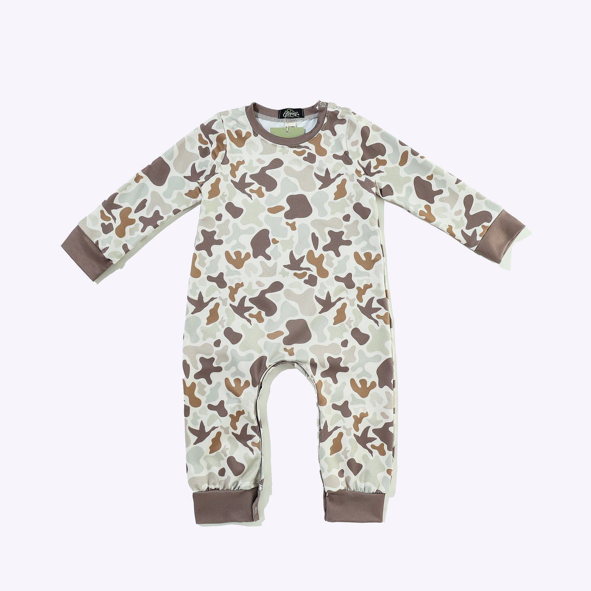 LS Muted Camo Boy Romper