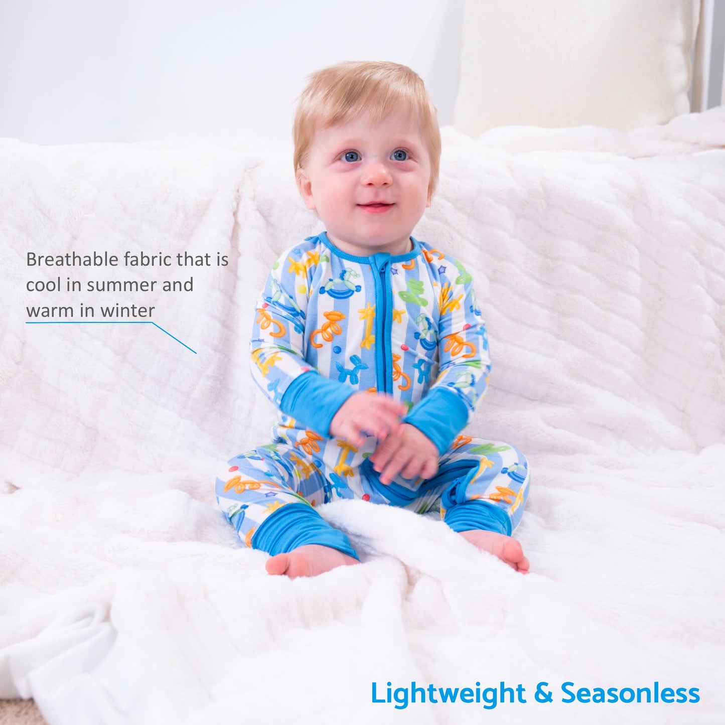 Twist and Shout - Baby Boy  Bamboo Pajamas