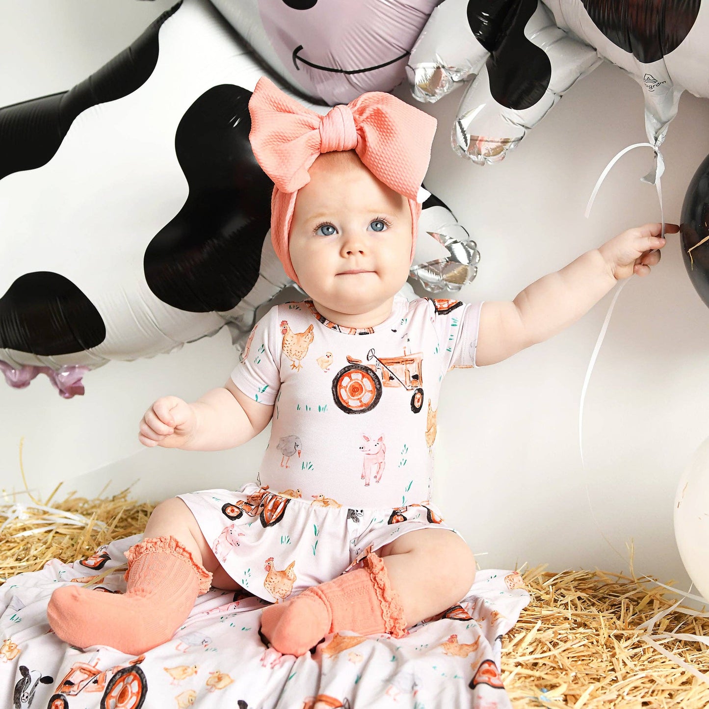 Millie Moo TUTU Bamboo Farm Baby Clothing Dress Outfit