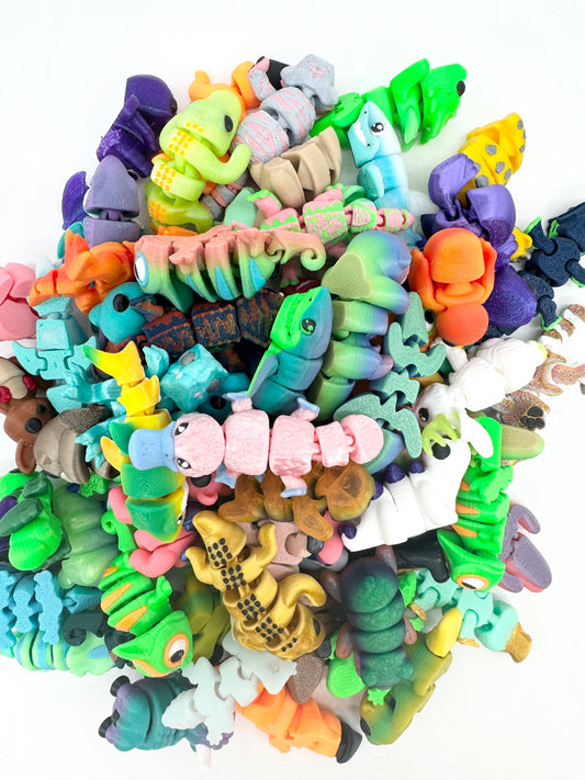 Bumpa Built - Bumpa Minis - Bulk Collectible 3D Printed Fidgets with Dump Bin Display