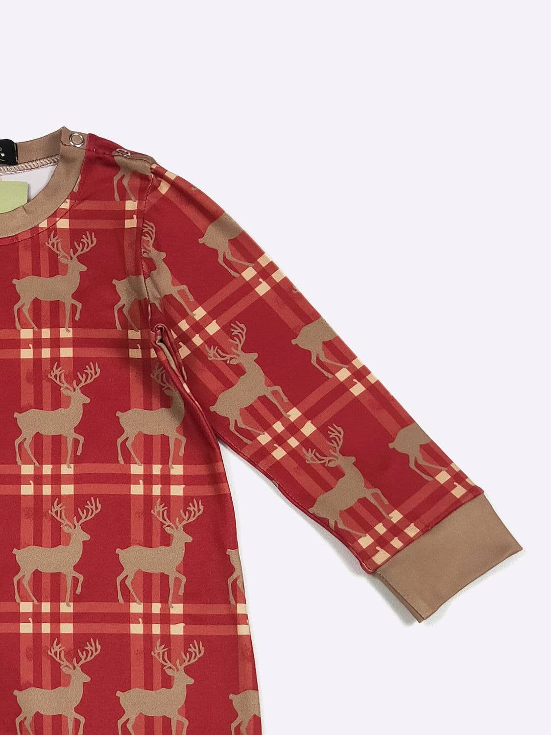 Clover Cottage - Tartan Deer Boy Romper