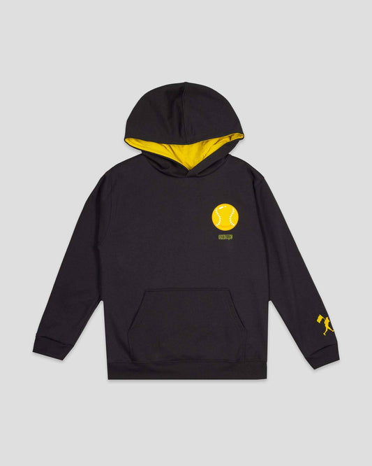 Baseballism - Doubles and Bubbles Hoodie (Banana) - Youth