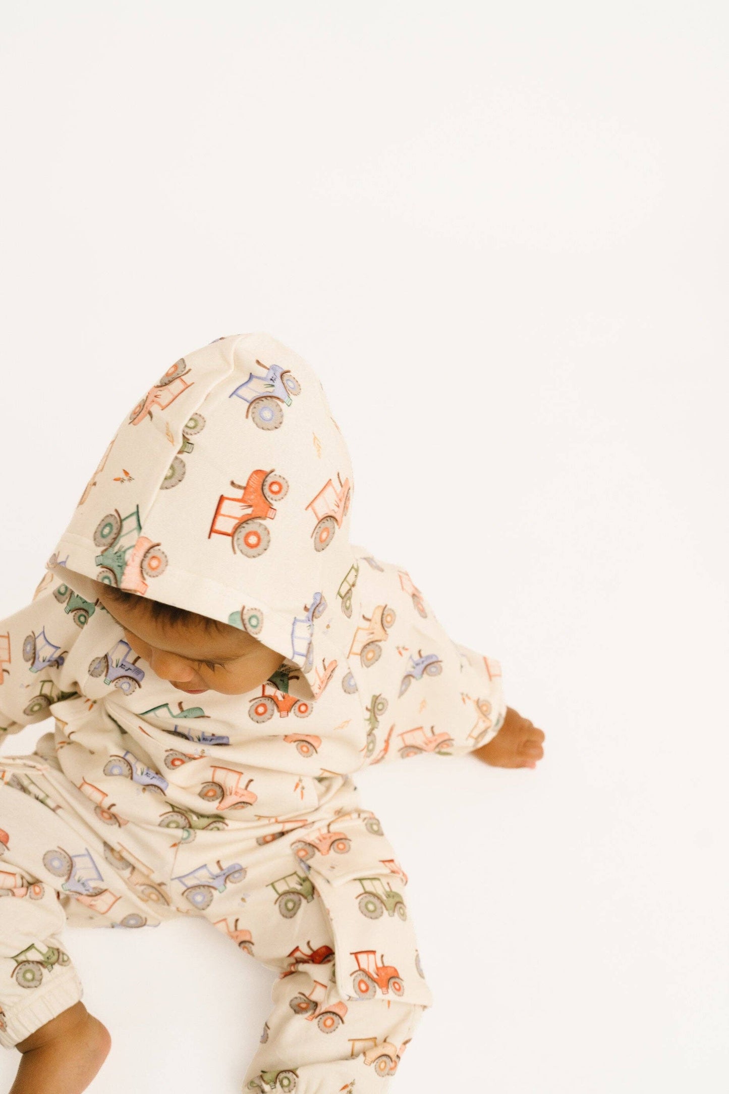 Little One Shop - Tractor Ride Cargo Hoodie Set