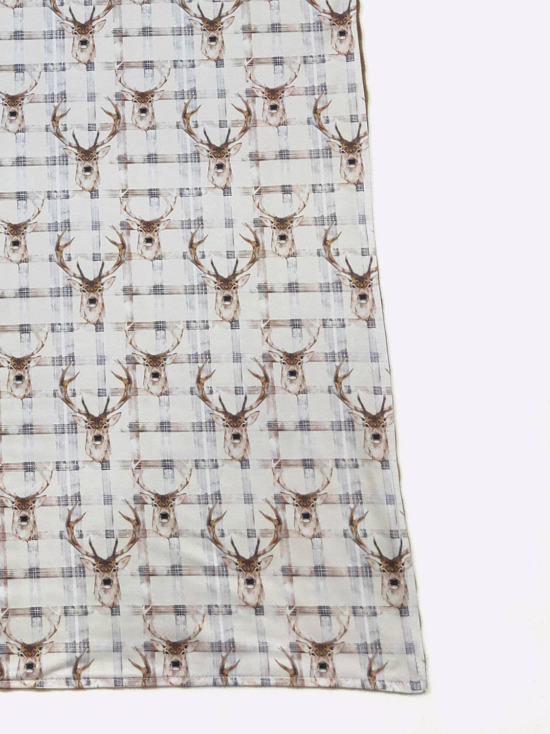 Plaid Deer Blanket