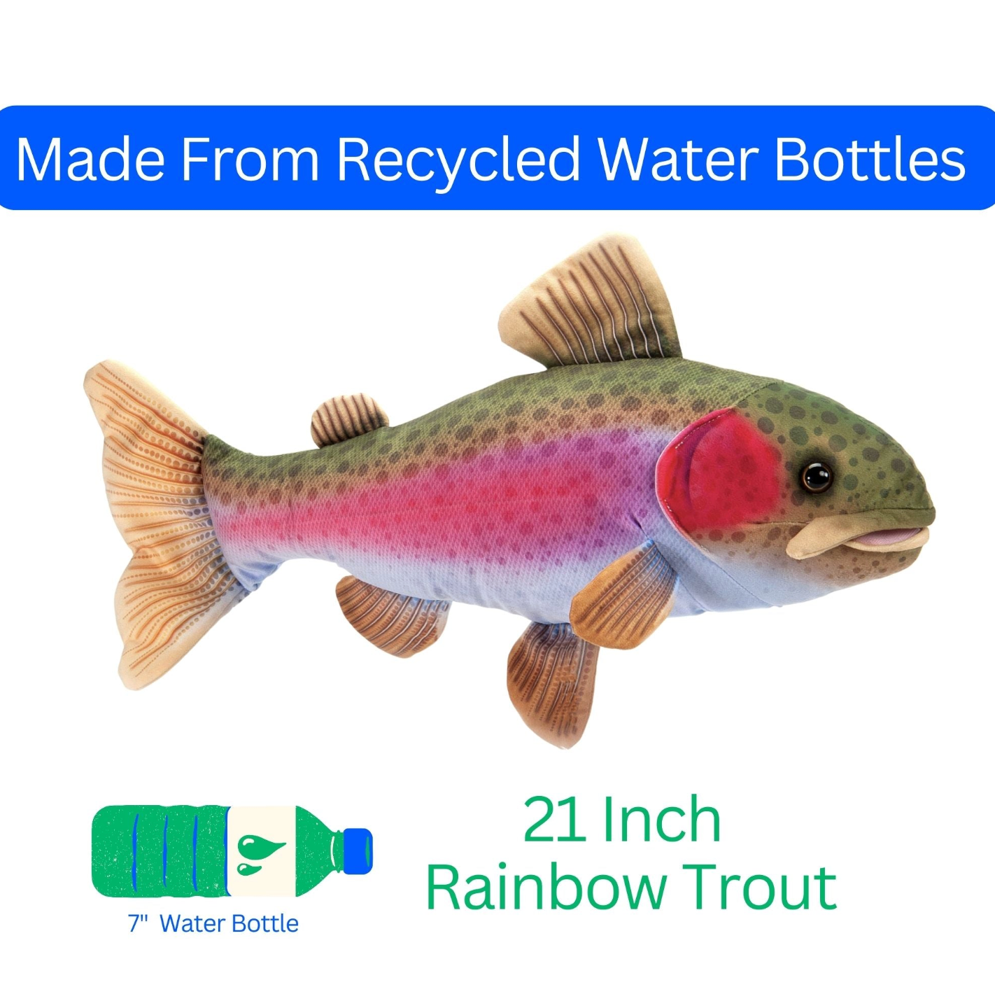 The Petting Zoo - River Fish Rainbow Trout Medium 21" (53cm)