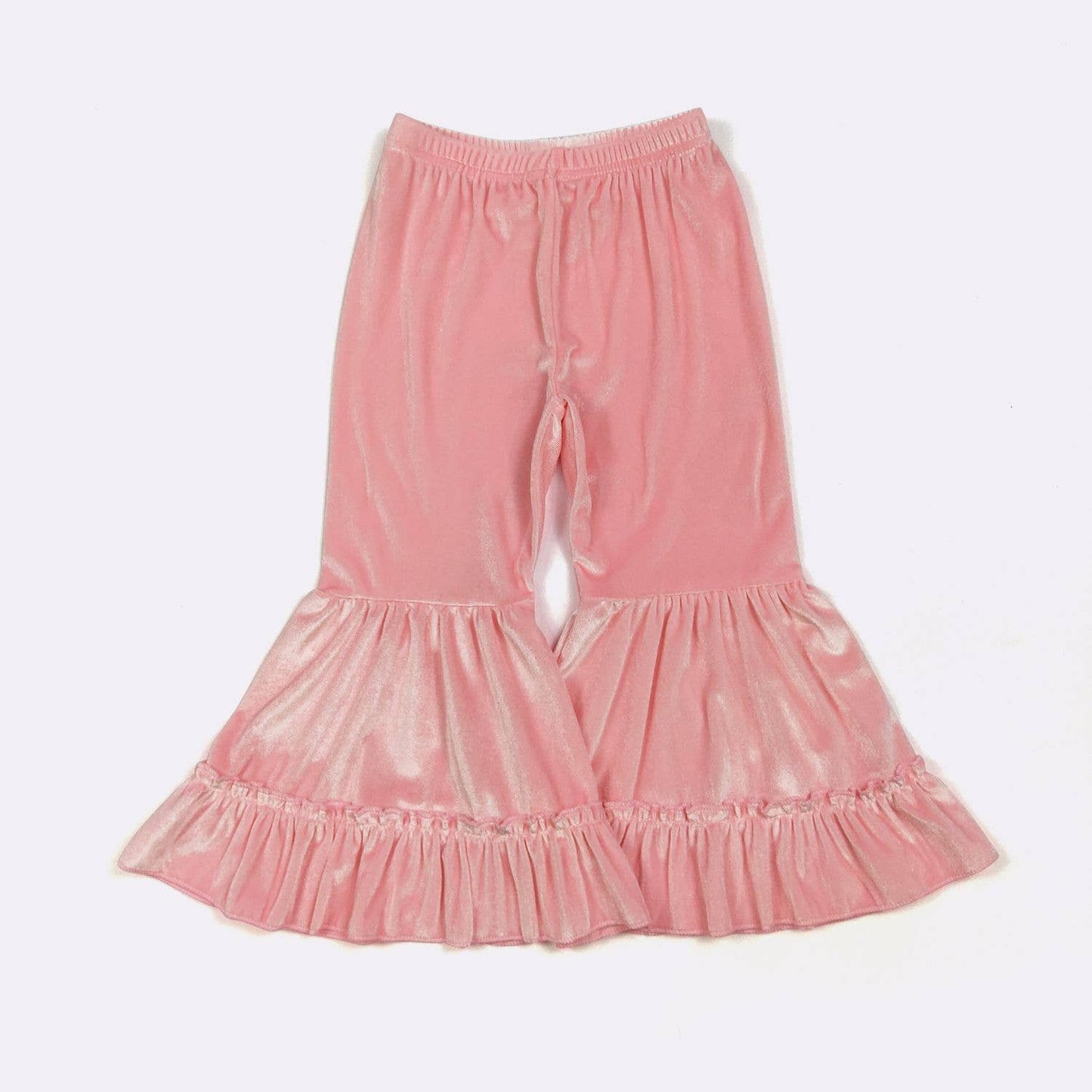 Pink Velvet Heart Girls Set