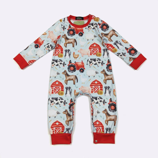 Sky Farm Boy Romper
