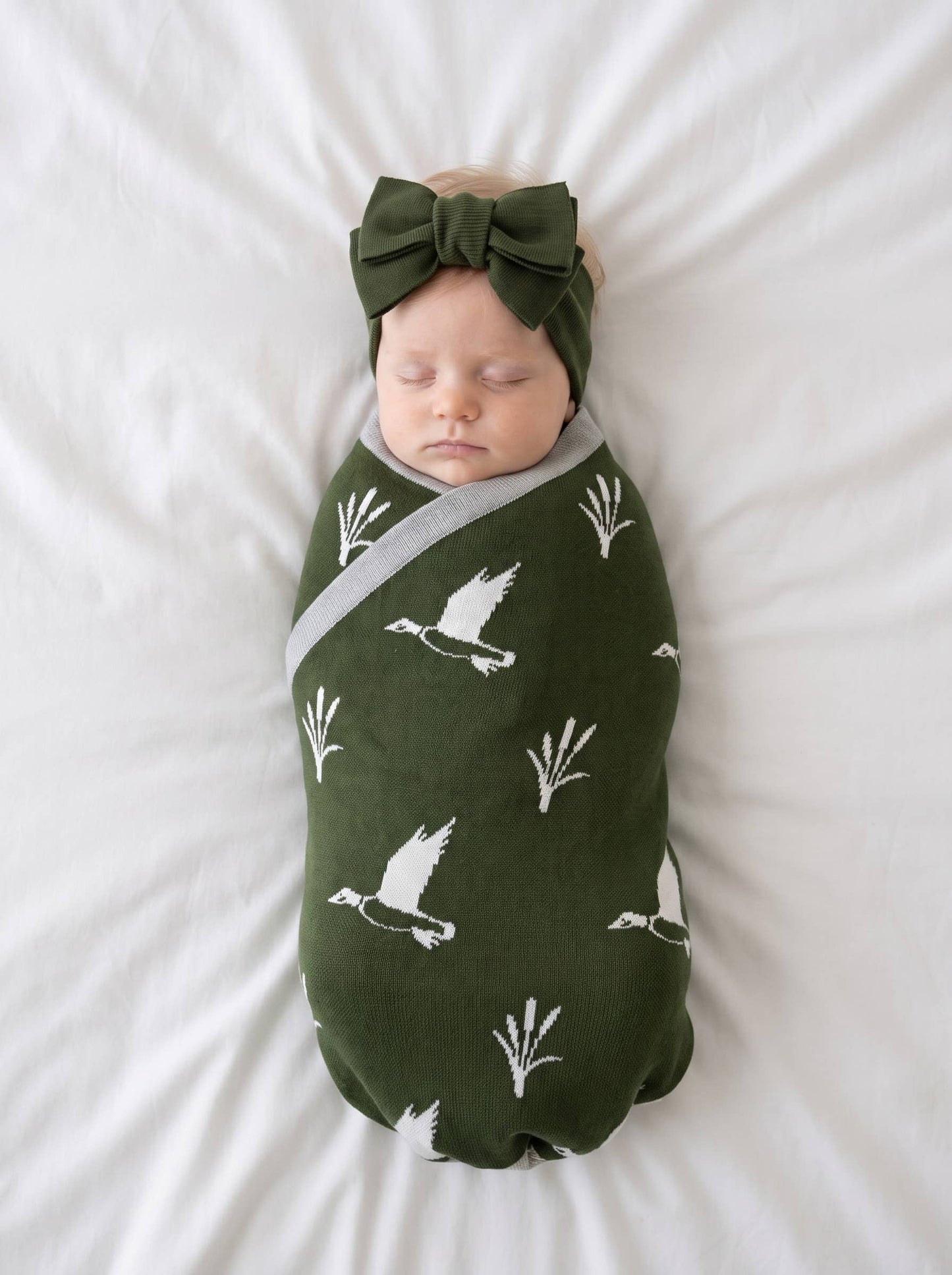 SWaddle AN - Mallard Duck Jacquard Baby Blanket