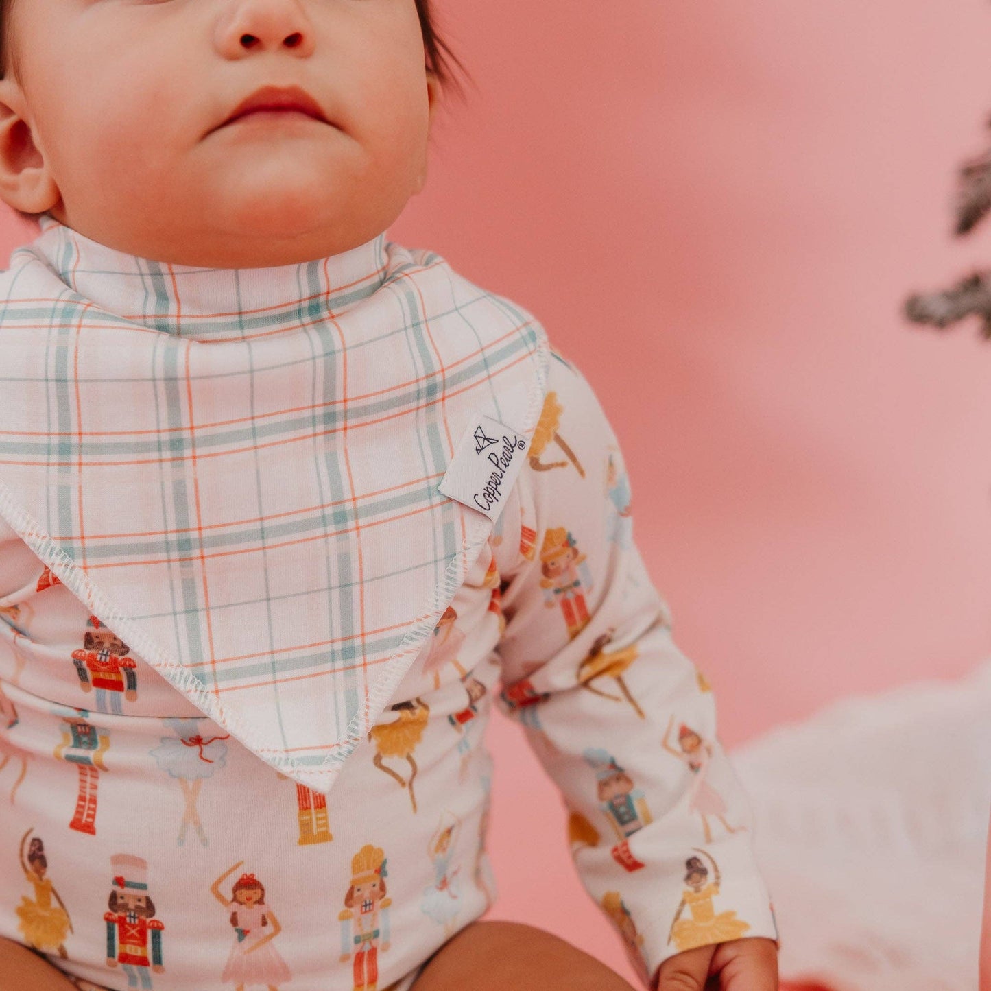 Copper Pearl - 4 Pack Baby Bandana Bibs - Juliet