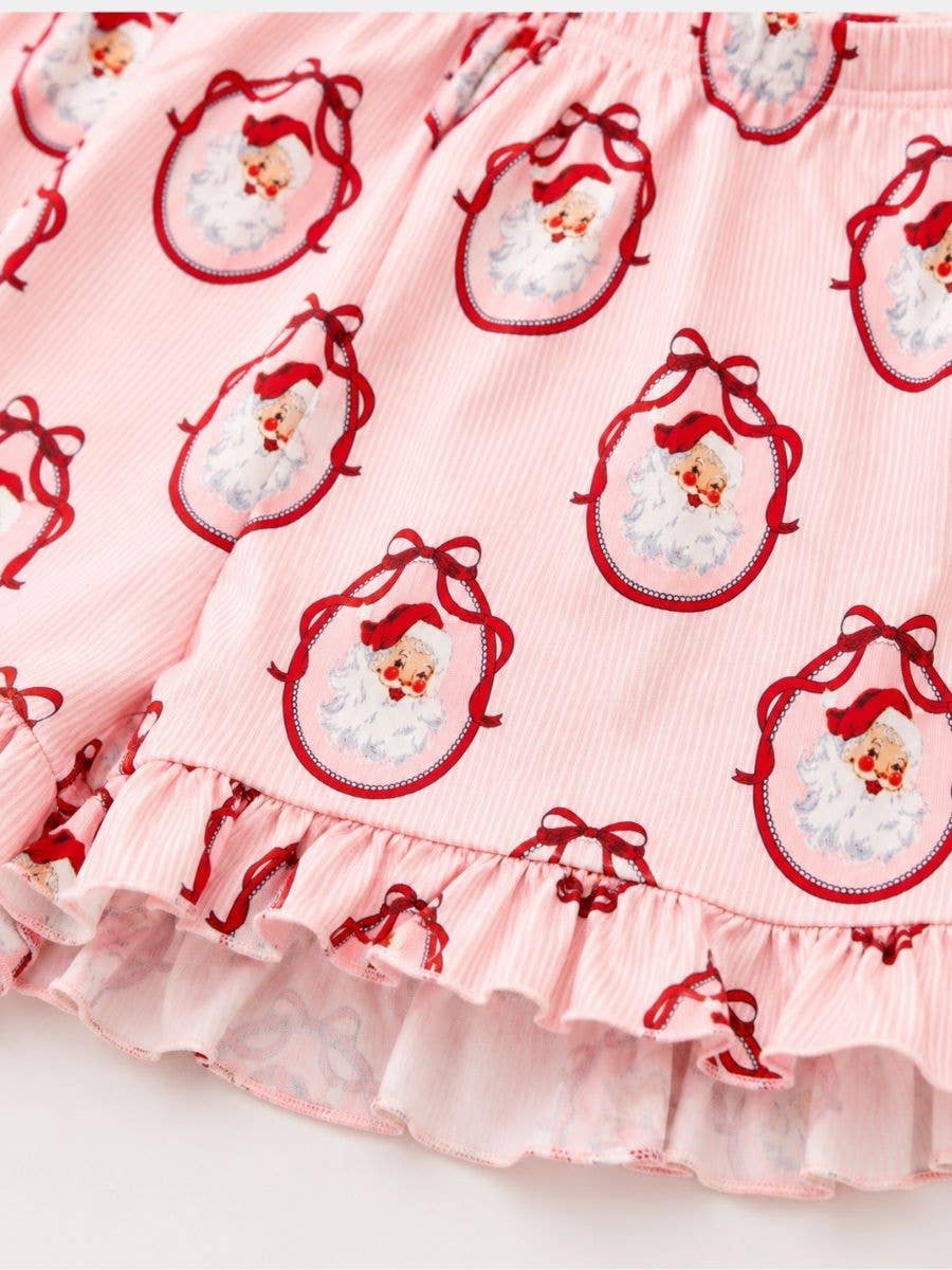 Vintage Santa Christmas Mommy & Me Pajama Set