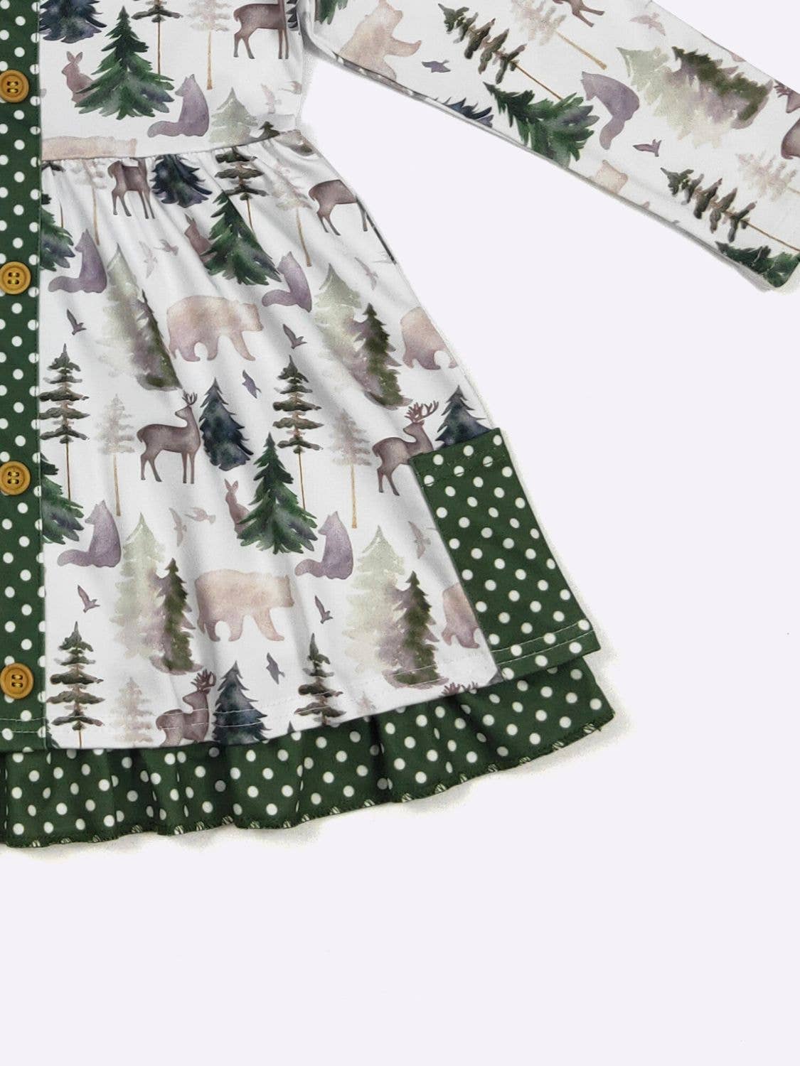 Clover Cottage - Emerald Woodland Girls Dress