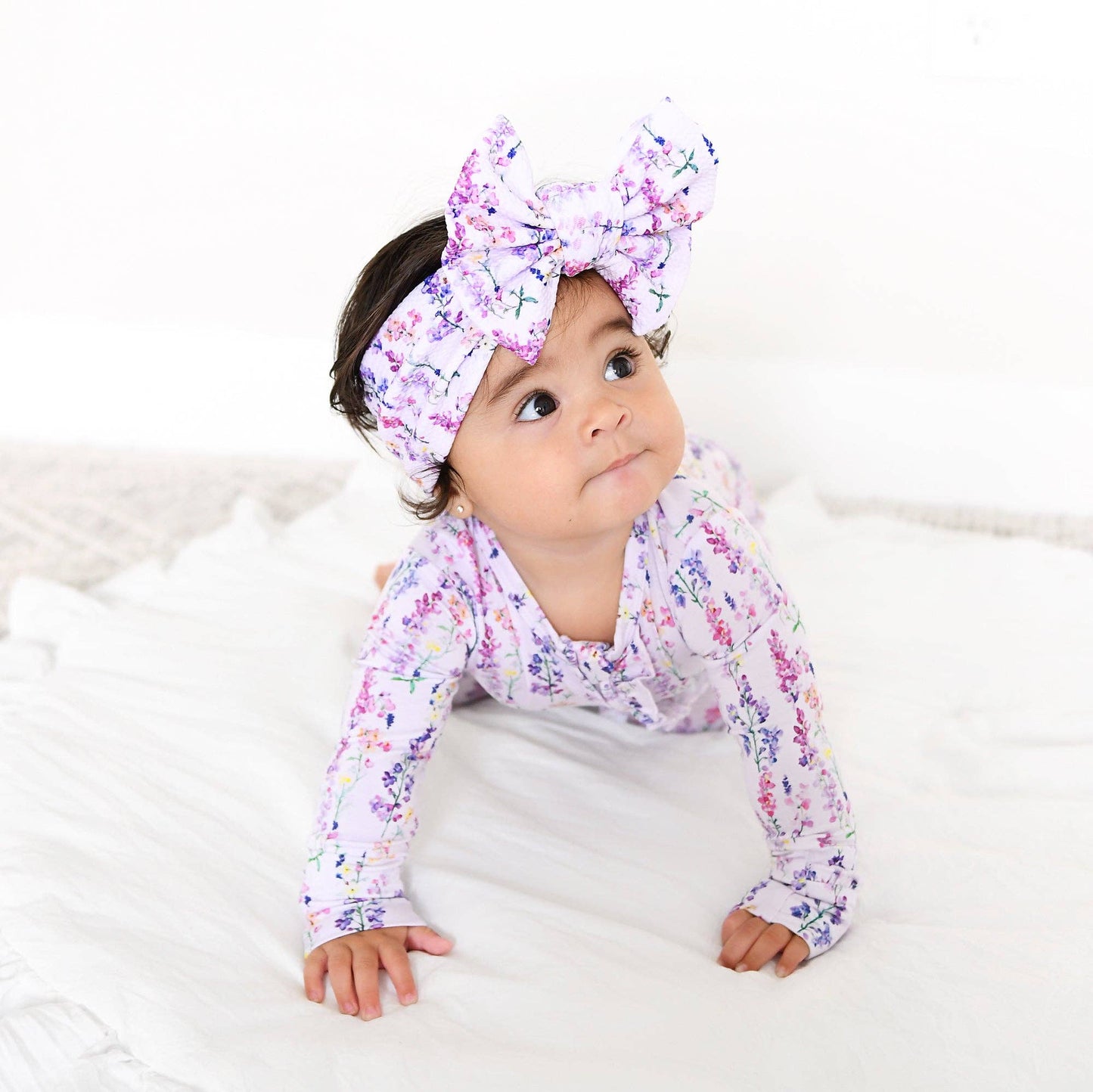 Avani RUFFLE ZIP Bamboo One Piece Floral Baby Clothing
