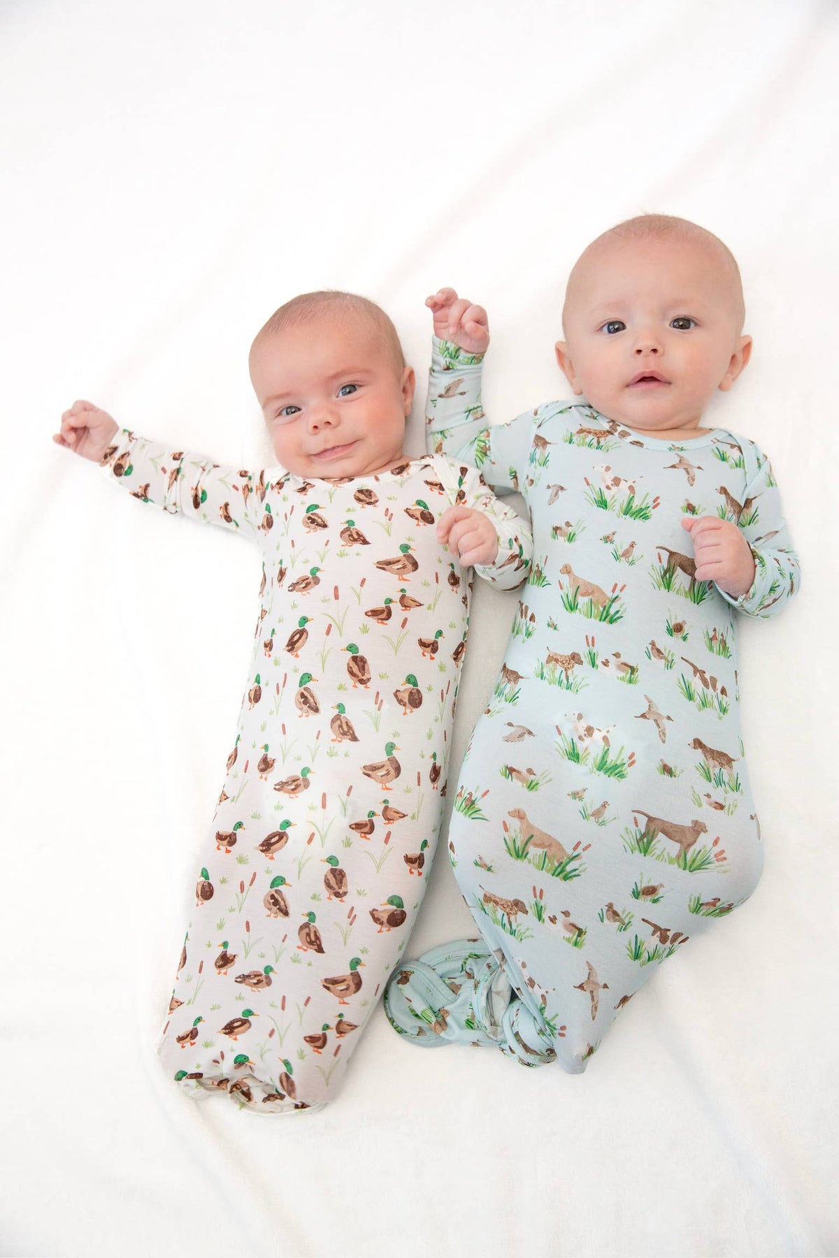 Goosies - Delta Bird Hunting Dogs- Knotted Infant Gown