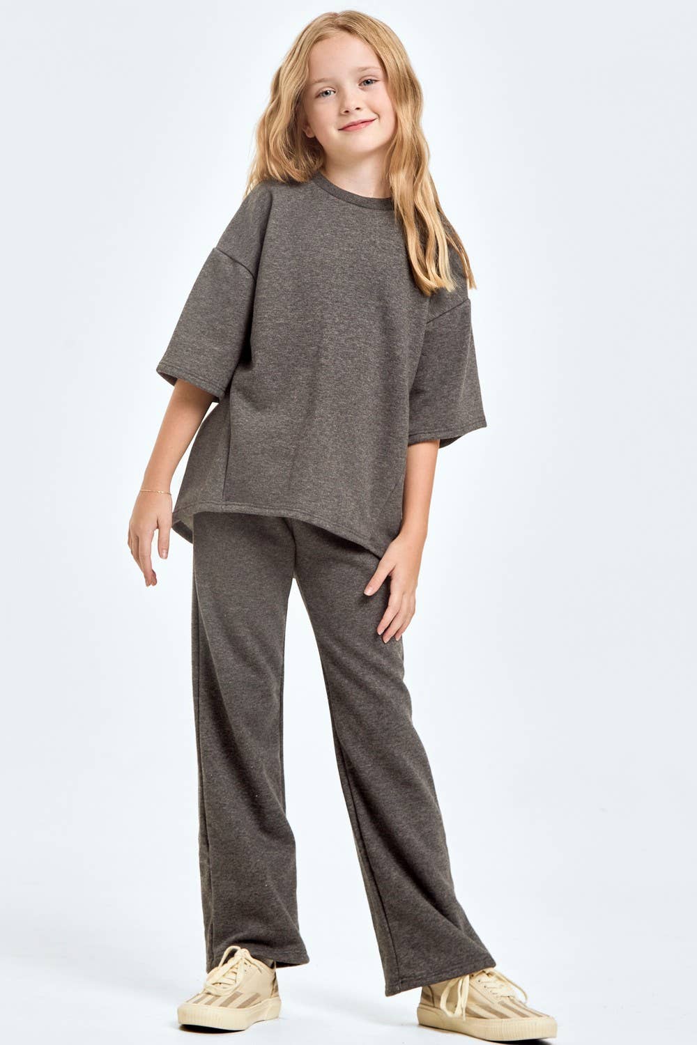 Cotton French Terry Top and Pants Set
