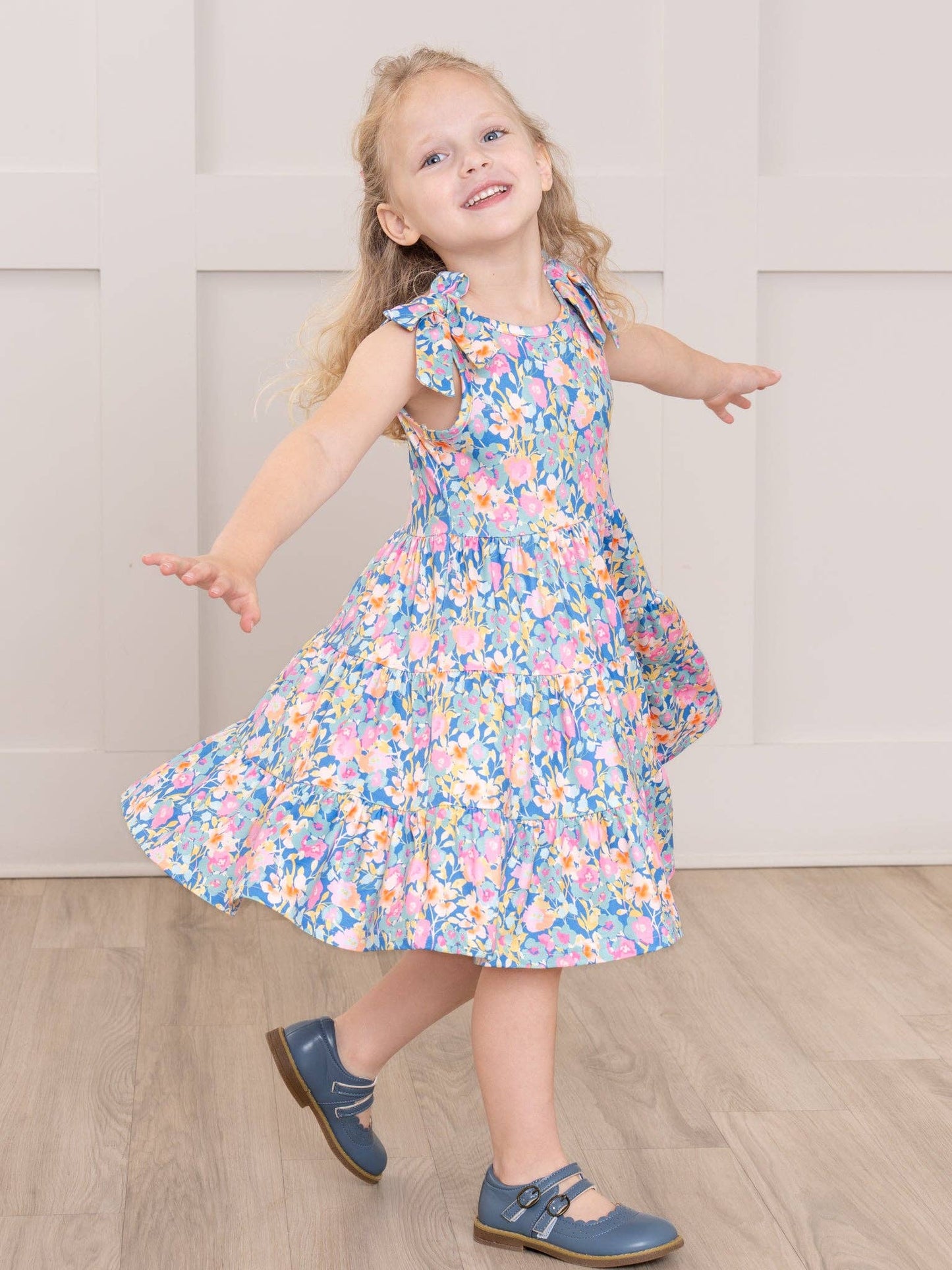 Blossom Breeze Ruffle Bow Dress