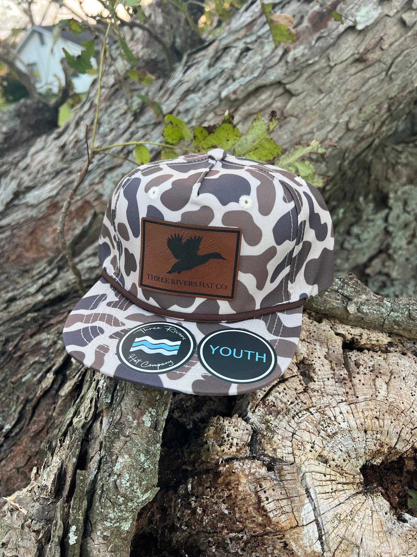 Three Rivers Hat Co. - YOUTH/KIDS - Duck Silhouette - Camo Rope Hat - Lost Hat Co.