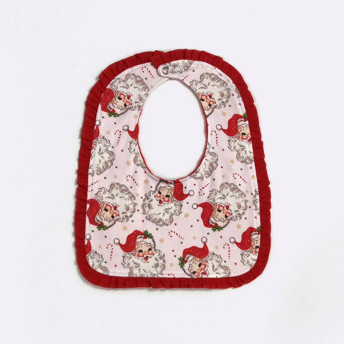 Pink Kris Kringle Baby Bib