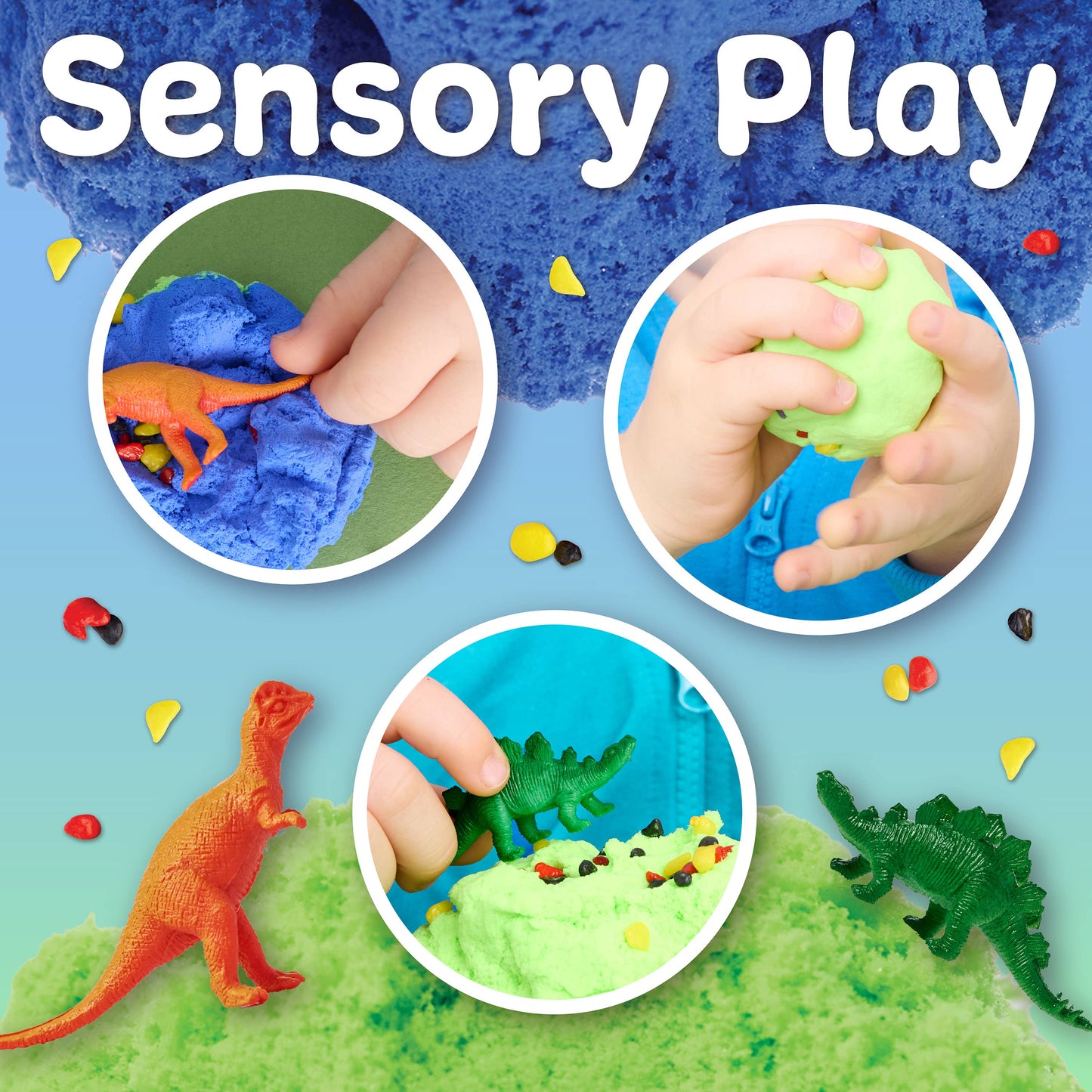 Faber-Castell / Creativity for Kids - Sensory Mini Play Kit Jar with Cloud Clay: Dinosaur Theme