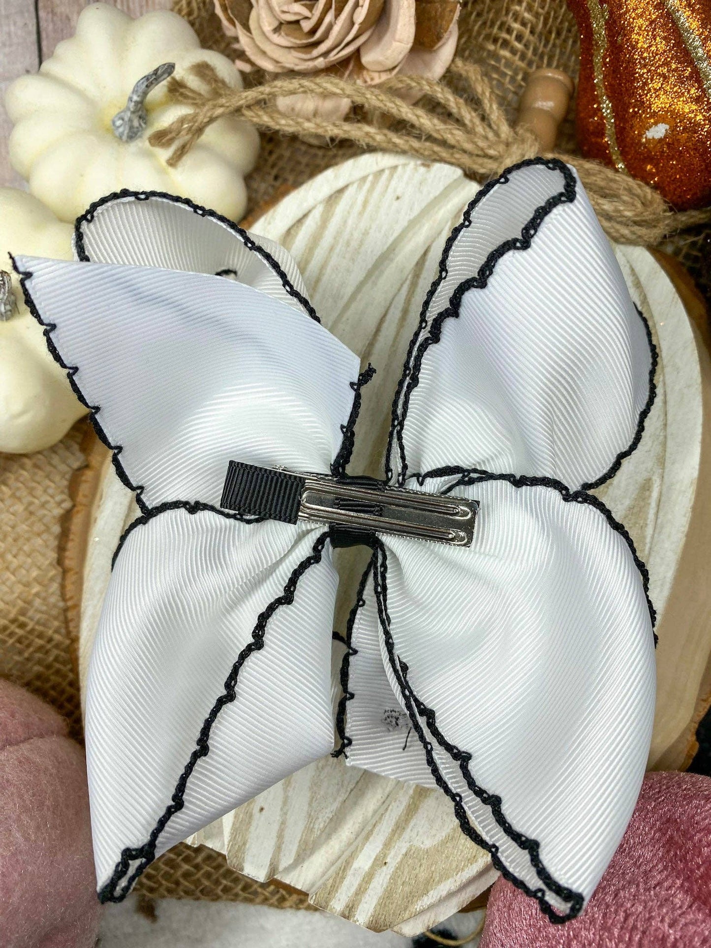 The Hair Bow Company - Boo Halloween Hair Bow | Clip or Headband