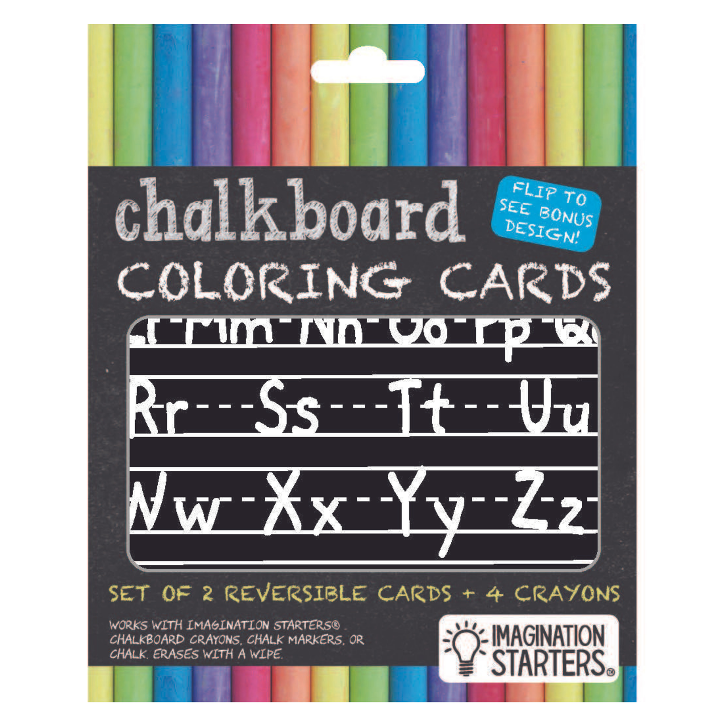 Imagination Starters - Reusable Coloring MiniMats Letters & Shapes Kit