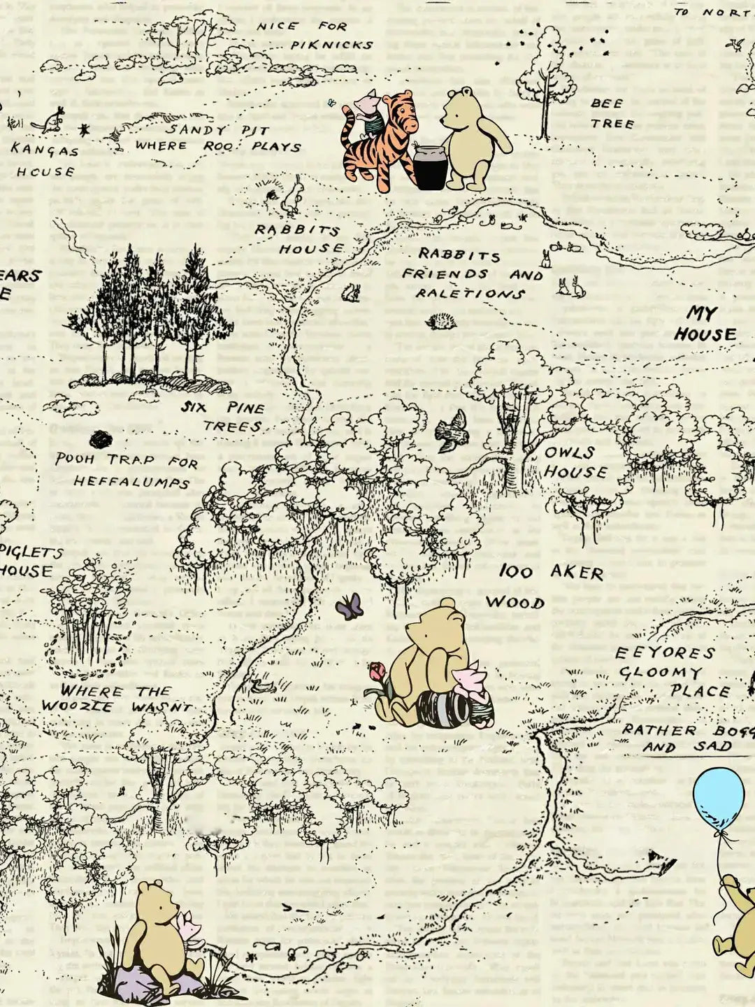 100 Acre Wood Bamboo Blanket