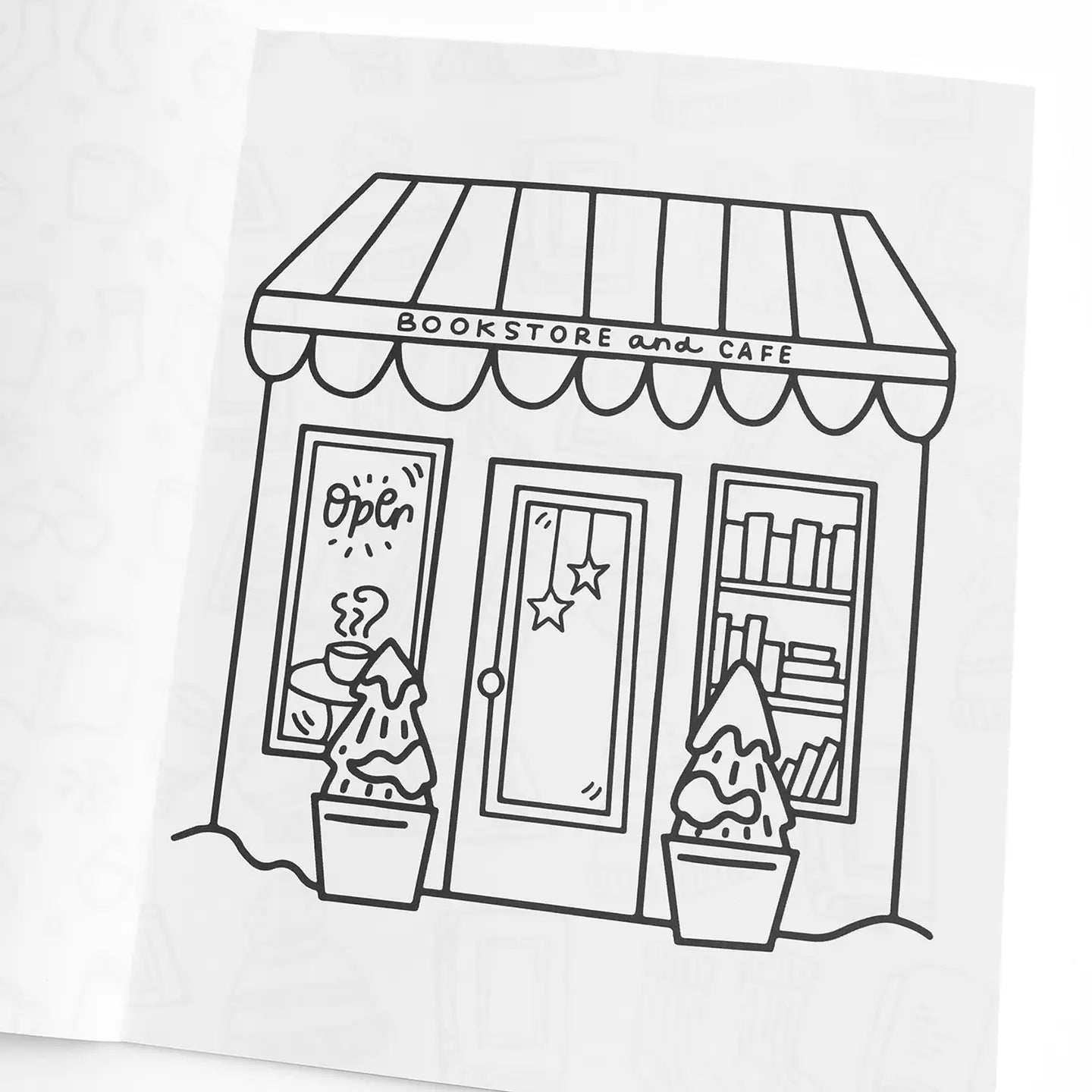 Merry Bookmas Coloring Book