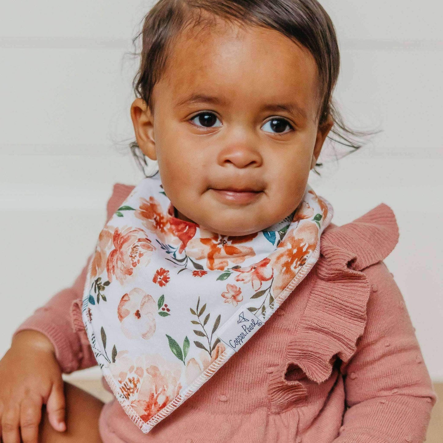Copper Pearl - 4 Pack Baby Bandana Bibs - Autumn