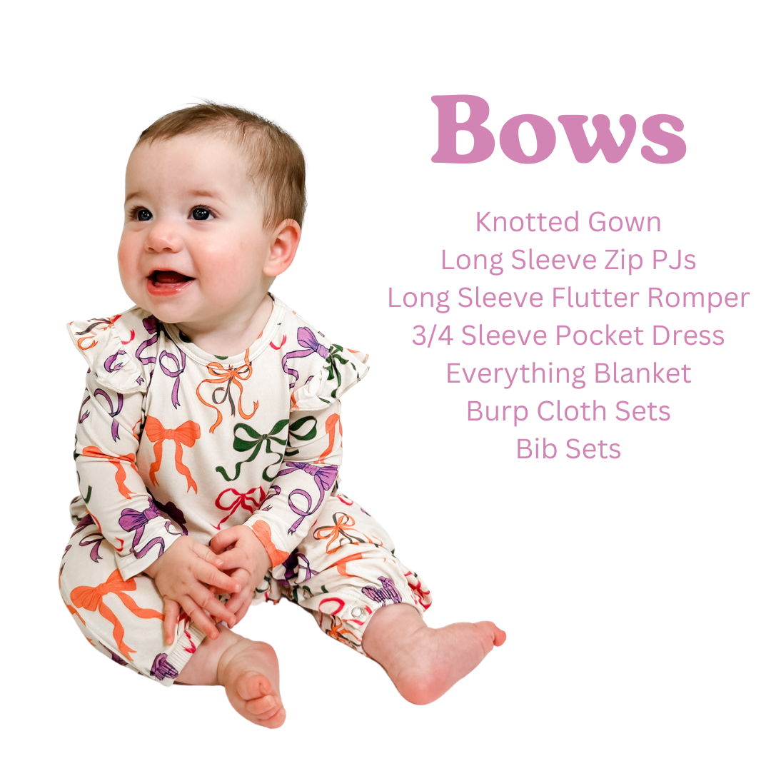 Goosies - Bows 3/4 Sleeve Pocket Dress