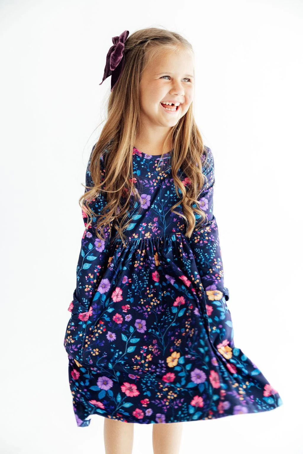 Botanical Beauty LS Pocket Dress