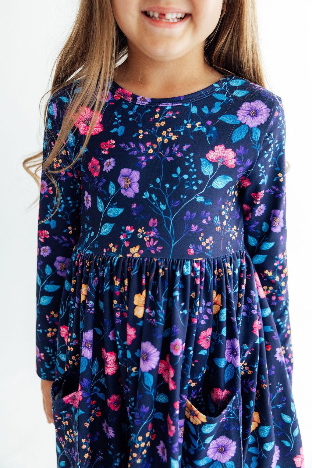 Botanical Beauty LS Pocket Dress